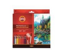 KOH I NOOR Mondeluz 72 Watercolour Pencils with 2 Watercolour Brushes