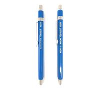 Koh-I-Noor Versatil 5228 - Puerto-mina de metal con recortador-mina, diámetro de mina 2 mm - conjunto de 2, azul