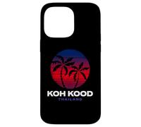 KOH Kood Tailandia Retro Sunset Beach Design Thai Souvenir Carcasa para iPhone 14 Pro MAX