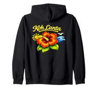 KOH Lanta Tailandia Playa Tropical Tailandia Diseño Floral Sudadera con Capucha