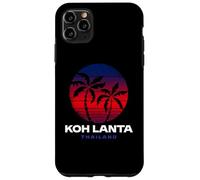 KOH Lanta Tailandia Retro Sunset Beach Design Thai Souvenir Carcasa para iPhone 11 Pro MAX