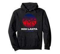 KOH Lanta Tailandia Retro Sunset Beach Design Thai Souvenir Sudadera con Capucha