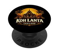 KOH Lanta Tailandia Sunset Island Viajes Diseño PopSockets PopGrip Adhesivo