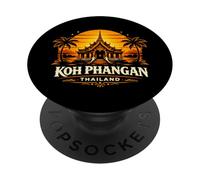KOH Phangan Tailandia Sunset Island Viajes Diseño PopSockets PopGrip Adhesivo