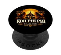 KOH Phi Phi Tailandia Sunset Island Viajes Diseño PopSockets PopGrip Adhesivo