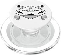 KOH Phi Pi Tailandia Tortuga Marina Palmeras Isla Recuerdo PopSockets PopGrip para MagSafe