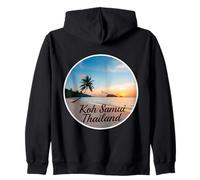 Koh Samui Tailandia Vintage Sunset Exótico Beach Sun Souvenir Sudadera con Capucha