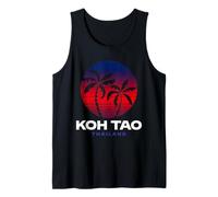 KOH Tao Tailandia Retro Sunset Beach Design Tailandia Recuerdo tailandés Camiseta sin Mangas