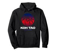 KOH Tao Tailandia Retro Sunset Beach Design Tailandia Recuerdo tailandés Sudadera con Capucha