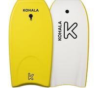KOHALA Tabla Bodyboard Unisex Amarillo 40/41 Pulgadas | Tabla Bodyboard para Jóvenes y Adultos | Estable para Olas de Todos los Tamaños | Incluye Correa de Seguridad (41")