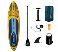 Kohala Tabla Paddle Surf Hinchable Drifter 9'6" (290 x 75x 15) cm | Pack Iniciación Completo con Remo, Bomba, Leash, Mochila y Aletas | Tabla Padel Surf PVC Monocapa Ligera