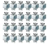 KOHAND Paquete de 24 abrazaderas de soldadura a tope de 2.3 × 1 pulgada, abrazaderas multifuncionales pequeñas en forma de mariposa para soldadura de borde a borde