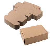 KOHAND Paquete de 30 cajas de envío de cartón, 15 x 10 x 5 cm, corrugada pequeña, papel kraft marrón para correo y almacenamiento
