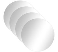 KOHAND Paquete de 4 espejos acrílicos autoadhesivos, espejos acrílicos redondos de 30 cm, espejos circulares grandes para pegar en paredes, baño, sala de estar