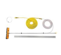 KOHARA Equipo De Cepillo De Limpieza De Ventanas, Kit De Limpiador De Ventanas, Poste Alimentado por Agua/Manguera, 4.5-9M, Herramienta De Limpieza De Paneles Fotovoltaicos, Herramienta