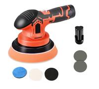 KOHARA Pulidora de Coche inalámbrica de 12 V, 5000 RPM, 6 velocidades, máquina de Encerado eléctrica inalámbrica Ajustable, Belleza de Coche, Herramienta de Lavado automático, Pulido e