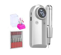 KOHARA Taladro eléctrico para uñas, 45000 RPM, Juego de máquina lijadora de uñas, máquina Perforadora de uñas para pedicura, manicura, Cortador de manicura eléctrico Recargable con Pant