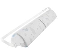 Kohentact Barrera de Cama para Niños - Protector de Espuma con Correas Ajustables y Antideslizante, Funda Transpirable, Impermeable y Lavable, Barandilla de Seguridad para Niños y Ancianos