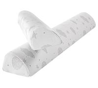 Kohentact Barrera de Cama para Niños - Protector de Espuma Único en Forma de Semi-Gota con Agarre Antideslizante, Funda Transpirable, Impermeable y Lavable, Ahorro de Espacio, para Niños y Ancianos