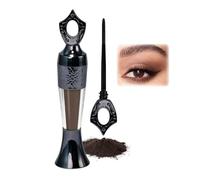 Kohl Kajal Powder Eyeliner, Brown Eyeliner, Eyeliner, Waterproof Eyeliner für Smokey Eyes, Hochpigmentiertes, Wasserfest & Wischfest, Schwarz Augenpulverder für Party, Halloween & Alltag (5#Braun)