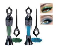 Kohl Powder Eyeliner - Delineador de ojos en polvo altamente pigmentado para ojos ahumados, delineadores en polvo, resistentes al agua y a las manchas, delineadores naturales en forma de polvo