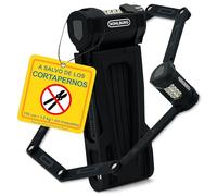 KOHLBURG antirrobo plegable para bicicleta de 110 cm con números [resistente a cortapernos] con código numérico y soporte - candado de combinación de alta seguridad - antirrobo para bici & e-bike