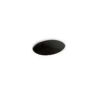 KOHLER K-2881-7 Verticyl Oval - Fregadero de baño, color negro