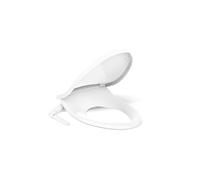 Kohler PureWash M250 Manual Elongated Bidet Toilet Seat, White, Quiet-Close Lid Prevents Slamming, Cool Water, Easy Installation with Quick-Release Hinges, Adjustable Spray Position & Pressure