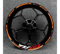 KOHLLS Buje De Rueda Delantera Y Trasera De 17 Pulgadas para YZF R1 Calcomanía De Llanta Decoración Pegatinas Reflectantes Impermeables Borde de la Etiqueta engomada(Color 5)
