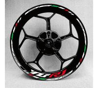 KOHLLS La Motocicleta De 17 Pulgadas Es Adecuada para R1 R6 R3 R15 R125 Llanta De Acero Modificación De Llanta Pegatina Personalizada Reflectante Impermeable Borde de la Etiqueta engomada(A)