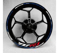 KOHLLS La Motocicleta De 17 Pulgadas Es Adecuada para R1 R6 R3 R15 R125 Llanta De Acero Modificación De Llanta Pegatina Personalizada Reflectante Impermeable Borde de la Etiqueta engomada(C)