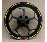 KOHLLS para YZF R125 Juego Calcomanías para Motocicleta Llanta Decorativa para Cubo De Rueda Pegatina Reflectante Impermeable Borde de la Etiqueta engomada(Color 5)