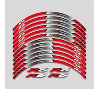 KOHLLS Pegatina para Motocicleta Calcomanías para Llanta De Borde Trasero Y Delantero Pegatinas Reflectantes Impermeables para YZF R6 1999-2022 Borde de la Etiqueta engomada(Color 2)