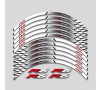 KOHLLS Pegatina para Motocicleta Calcomanías para Llanta De Borde Trasero Y Delantero Pegatinas Reflectantes Impermeables para YZF R6 1999-2022 Borde de la Etiqueta engomada(Color 3)