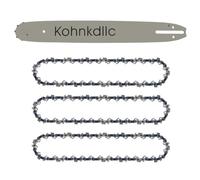 Kohnkdllc Paquete de 3 cadenas de motosierra de 20 pulgadas 3/8 050 72dl y 1 barra guía para Stihl 044 MS360 MS660 MS341 MS361 MS390 MS460 044 MS362 sustituye a 72LGX072G 33RS 72