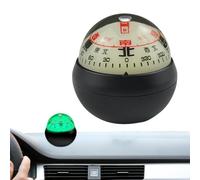 Kohnupierkt Bola de brújula para salpicadero, para coche, con doble , bola de brújula para salpicadero, diseño luminoso para SUV, camión, RV