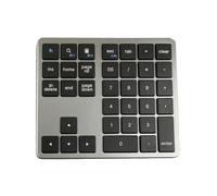 Kohnupierkt Teclado inalámbrico de mano, teclado inalámbrico de 35 teclas, utiliza un teclado compacto de mano silencioso para escribir de manera eficiente y personal