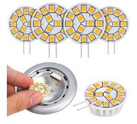 Kohree [Juego de 4] bombillas LED G4 de 2 W, equivalentes a bombillas halógenas de 20 W, 12 V CA/CC, 220 lúmenes, luz blanca cálida/natural