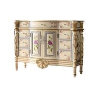 KOHUS Aparador con Aparador Antiguo de Madera Maciza, Mueble Decorativo Pintado, Almacenamiento for Restaurante, Mueble de autoservicio, Mueble de cafetería Mueble Buffet(B)
