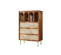 KOHUS Aparador con Aparador Retro de Madera Maciza for Sala de Estar, gabinete de Almacenamiento Multifuncional, Vitrina de Entrada de Estilo Chino Mueble Buffet