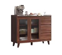 KOHUS Aparador con Aparador Simple De Madera Maciza, Gabinete De Almacenamiento De Cocina Hogareña, Gabinete For Té For Sala De Estar, Gabinete De Almacenamiento Mueble Buffet