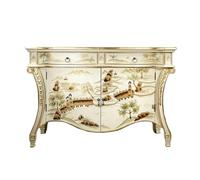 KOHUS Aparador con Gabinete de Entrada de Estilo Chino, decoración de sofá for Sala de Estar, aparador de Almacenamiento de Lujo Ligero, Zapatero de Pasillo Mueble Buffet