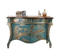KOHUS Aparador con Tablero de Sala de Estar, Mueble de Entrada Pintado de Madera, aparador Ligero, sofá Lateral de Lujo, gabinete de Almacenamiento Mueble Buffet
