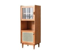 KOHUS Aparador con Vitrina for Sala de Estar, aparador de Madera Maciza, gabinete de Almacenamiento Moderno, Adecuado for Cocina, Sala de Estar, Pasillo, Oficina Mueble Buffet(A)