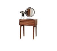 KOHUS Espejo De Tocador con Luces Y Juego De Mesa Tocador de Madera, Escritorio, Mesa de Maquillaje, Dormitorio en casa con gabinete Tocador Adolescente con Espejo Y Taburete