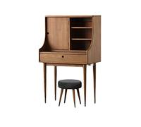 KOHUS Espejo De Tocador con Luces Y Juego De Mesa Tocador de tocador Moderno tocador de tocador Multifuncional Dormitorio de tocador Simple con Taburete Tocador Adolescente con Espejo Y Taburete