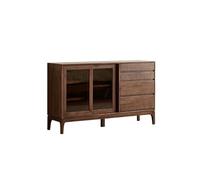 KOHUS Mesa de Entrada Minimalista de Madera Maciza de Nogal de 160 x 40 x 90 cm, Adecuada for Sala de Estar y Cocina.