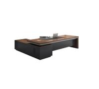 KOHUS Mesa de escritorio para Computadora, escritorio de jefe, escritorio de oficina, escritorio de presidente, escritorio simple y moderno, grande, administrador de muebles de oficina, escritorio de