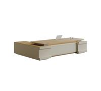 KOHUS Mesa de Escritorio para Computadora Escritorio Ejecutivo Moderno, Escritorio De Gerente, Escritorio De Presidente, Escritorio De Oficina Escritorio de Estudio para Dormitorio