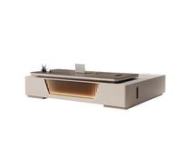 KOHUS Mesa de Escritorio para Computadora Escritorio ejecutivo moderno, escritorio ejecutivo, gabinete doble, escritorio grande para directores ejecutivos, gerentes y personal de oficina. Escritorio
